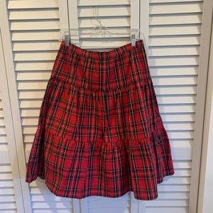 J Crew tartan ankle length skirt. New with tags!